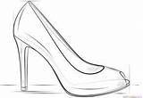 Coloring Heel Shoe High Shoes Pages Drawing Outline Printable Draw Heels Supercoloring Clipart Barbie Tutorials Sneakers Step Sketches Popular Print sketch template
