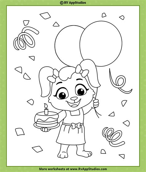 birthday coloring pages  kids