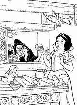 Coloring Snow Pages Witch Disney Da Princess Colorare Surprised Window Her Biancaneve Neve Printable Disegni Color Di Colouring Book Apple sketch template