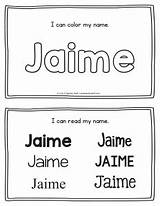 Jaime Printables Name Handwriting Practice Pages sketch template