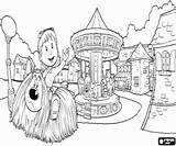 Roundabout Magic Coloring Florence Dougal sketch template