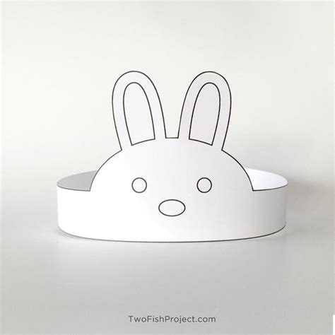 rabbit coloring craft  kids rabbit ears headband imagination play