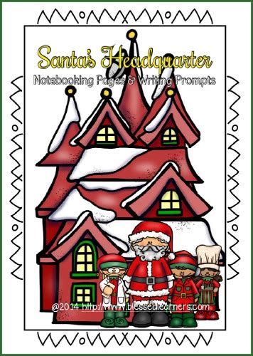 santas headquarter notebooking pages  writing prompts