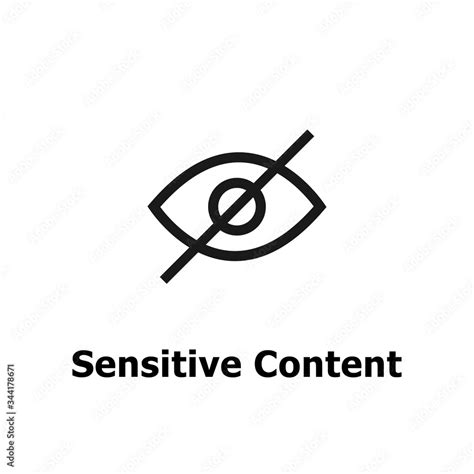 sensitive content eye crossed sign  media contentcensored