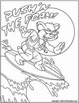 Surfing Coloring Pages Bear Coloringpages Printable Books sketch template
