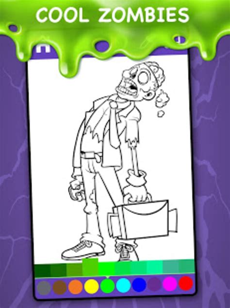 zombie coloring pages  animated horror effects  android