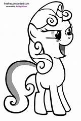 Pony Pages Coloring Sweetie Belle Little Getcolorings sketch template