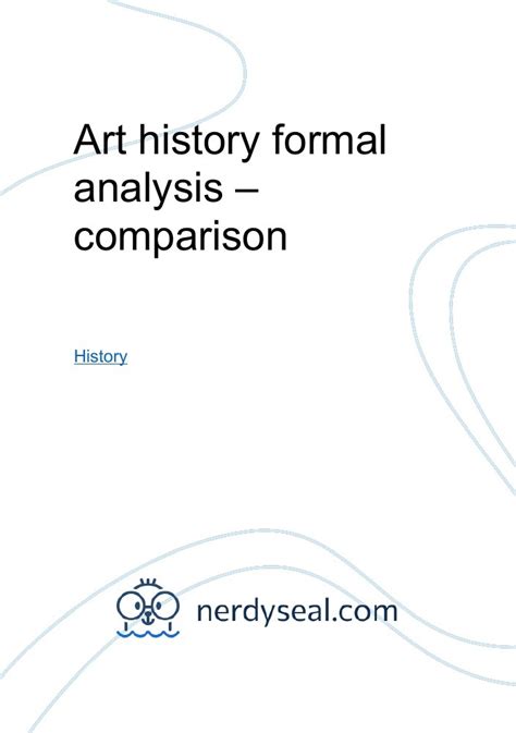 art history formal analysis comparison  words nerdyseal