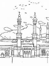 Coloring Pages Isra Miraj Postcards Islamic Kid Colouring Family Index sketch template