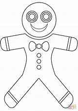 Gingerbread Coloring Man Pages Printable Christmas Supercoloring Categories sketch template