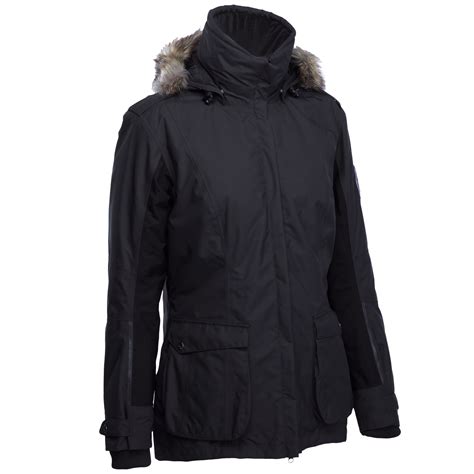 parka chaude equitation femme paddock marron fouganza decathlon