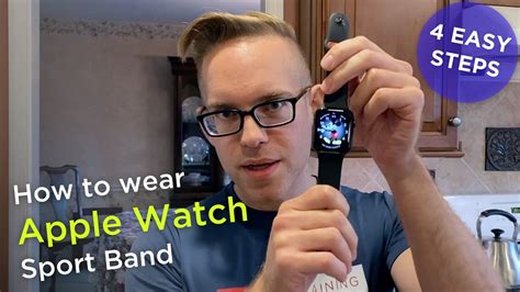 put   apple  sport band easy  step tutorial youtube