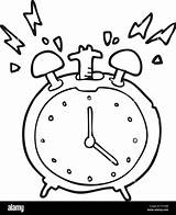 Clock Cartoon Ringing Alarm Freehand Drawn Stock Drawing Alamy Getdrawings sketch template