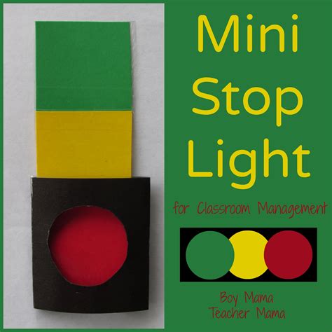 Teacher Mama Mini Stop Lights For Classroom Management