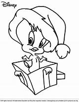 Disney Christmas Coloring Pages Tweety Bird Characters Cartoon Drawing Merry Color Print Drawings Looney Tunes Character Printable Gangster Draw Easy sketch template
