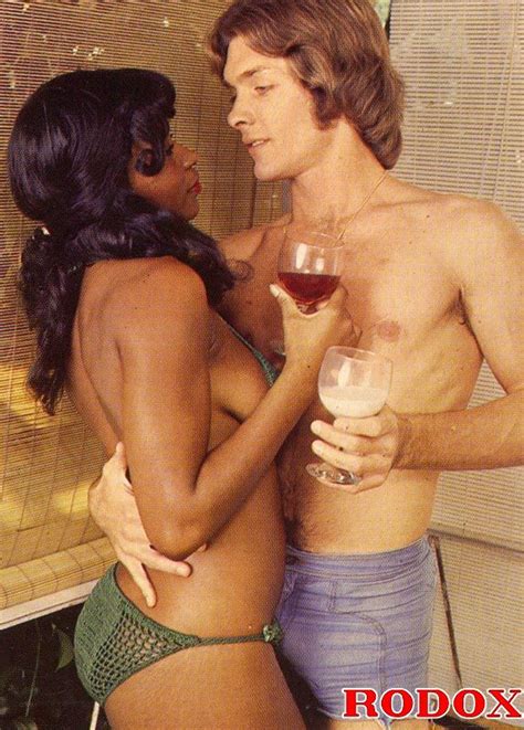 black seventies lady enjoys a white guys his cock ass point