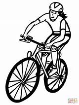 Ciclismo Colorir Ciclista Ciclistas Wielrenner Bicicleta Olimpiadas Cyclist Wielrennen Deportes sketch template