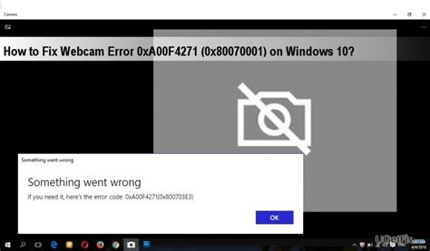 fix webcam error code xaf