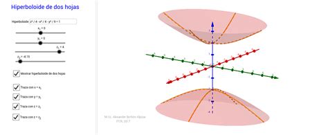 Hiperboloide De Dos Hojas – Geogebra