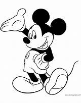 Mickey Coloring Mouse Pages Presenting Disneyclips Misc sketch template