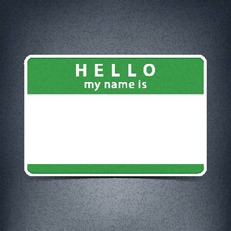 Best Hello My Name Is Illustrations Royalty Free Vector