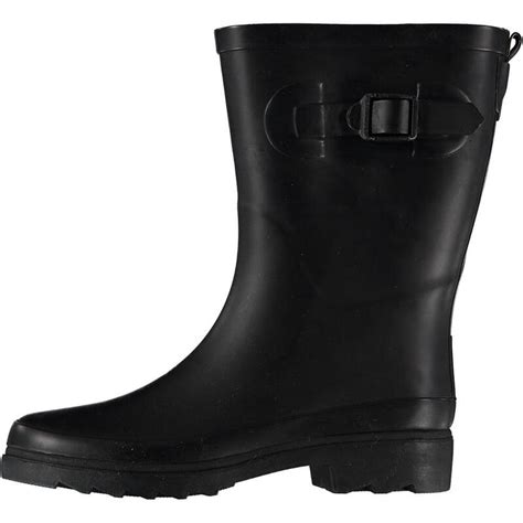 xq dames rubberen regenlaarzen met gesp zwart xq footwear decathlonnl