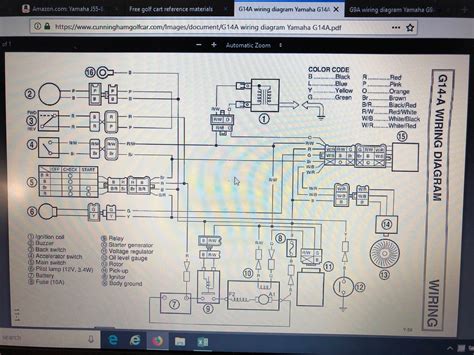 yamaha  golf cart wiring diagram   gmbarco