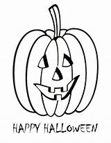 Coloring Cliparts Pumpkin Kids Hallowen Halloween Happy Color Pages Favorites Add sketch template