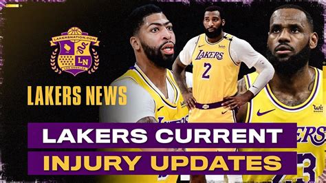 lakers injury update youtube