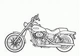 Coloring Motorcycle Pages Kids Popular sketch template