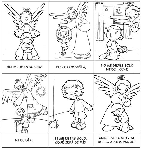 Dibujos Para Catequesis OraciÓn Del Ángel De La Guarda