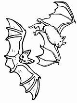 Coloring Pages Bats Animals Advertisement sketch template