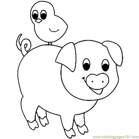 baby pig coloring pages ah