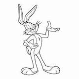 Pages Bugs Bunny Coloring Christmas Getcolorings sketch template