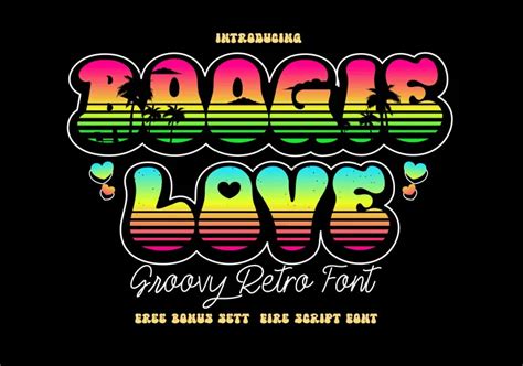 Шрифт Boogie Love скачать и установить на Web сайт