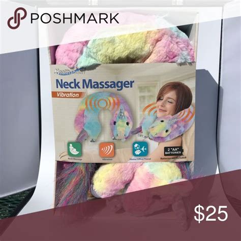 sold office travel neck massage rainbow unicorn