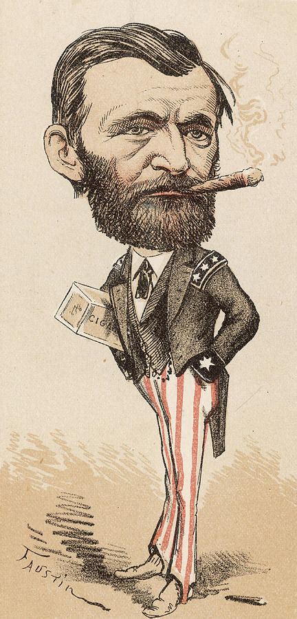 ulysses  grant caricature drawing  mary evans picture library