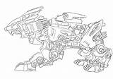 Liger Zoids Coloring Zero Pages Lineart Template Deviantart sketch template