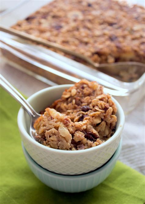 simple baked oatmeal recipe easy  healthy