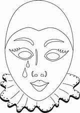 Venecia Mascara sketch template