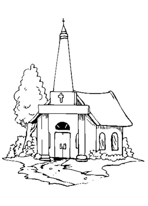 church coloring page coloring pages color coloring pages  kids