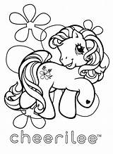 Pony Little Coloring Mlp Cheerilee Opslagstavle Vælg sketch template