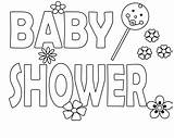 Baby Shower Coloring Pages Printable Sheets Printables Girl Cards Boy sketch template