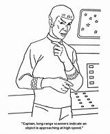Spock Sheets Ausmalbilder Coloriages Kirk Starship Coloriage sketch template