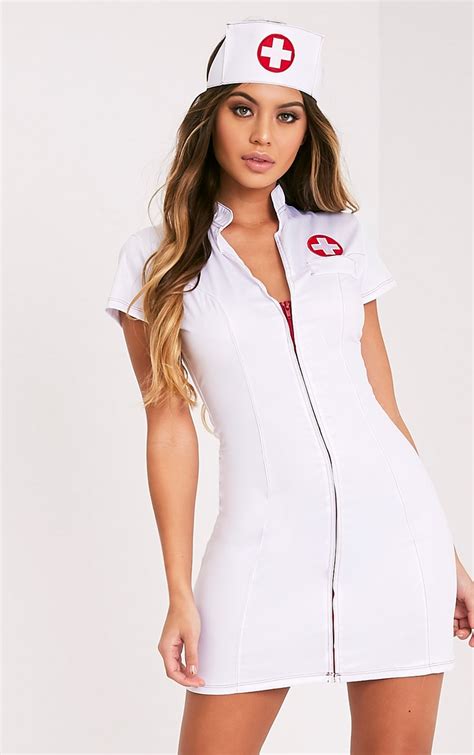 Sexy Nurse White Fancy Dress Costume Prettylittlething