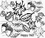 Fall Printable Coloring Pages Color Happy Kids sketch template