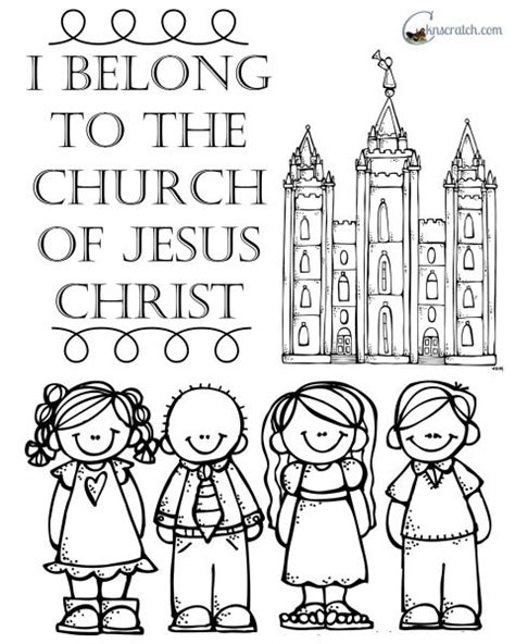 church  jesus christ coloring pages information coloringfile