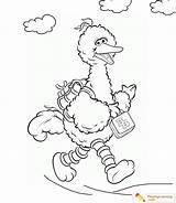 Bird Big Coloring Pages Date Sesame Street sketch template