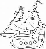 Bateau Pirates Transport Coloriages Lineart Sweetclipart Webstockreview Clipground Pinpng Insertion sketch template