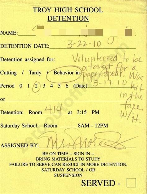 16 funny detention slips pleated jeans
